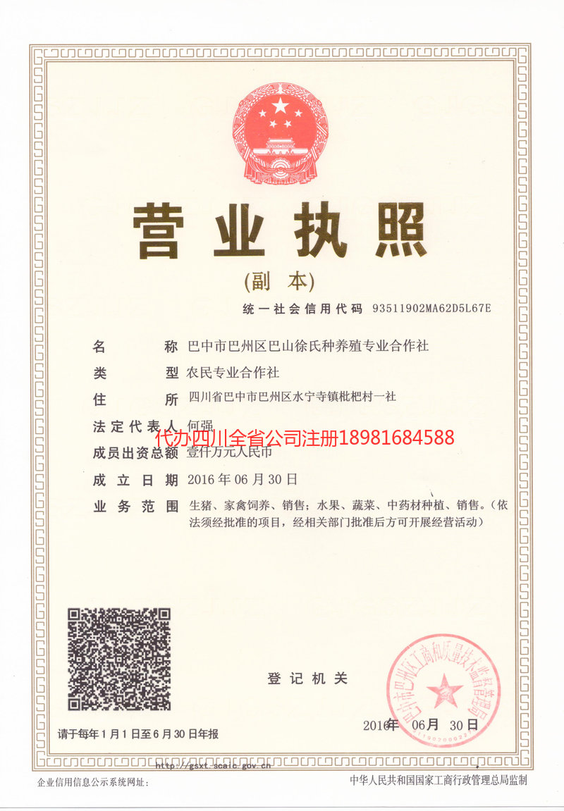 安达安达巴山徐氏种养殖专业合作社